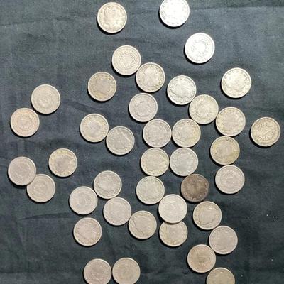 Lot Of 40 Liberty “V” Nickels