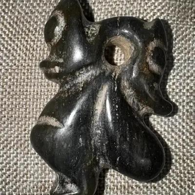 Hongshan Culture-Style Carved Jade Figurine