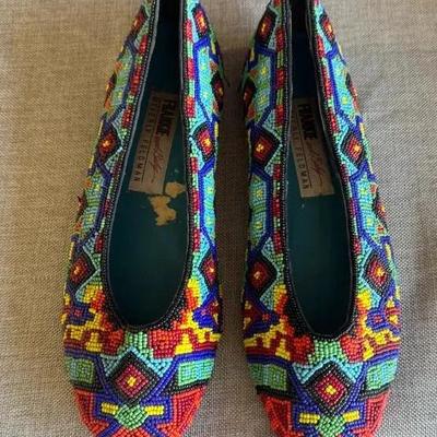 Frankie and Baby (Designer: Beverly Feldman) Beaded Shoes (9.5)