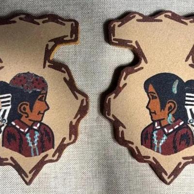 Vintage Native American Sand Art