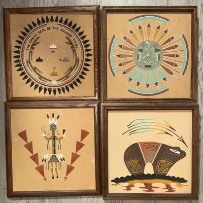 Navajo Sand Art (4pc)