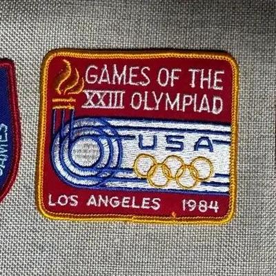 Vintage Team USA Embroidered Patches (3) 1984 XIV Winter Olympic Games 