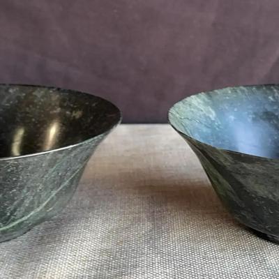 Black Jade Bowls (2)