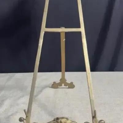 Vintage Brass Easel 