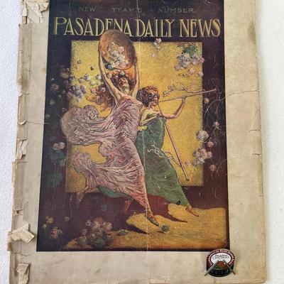 1911 Tournament Of Roses Pasadena Daily News Pictorial And Pin