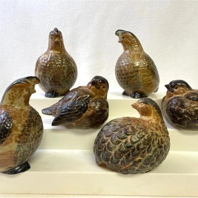 OMC Otagiri Japan Stoneware Quail & Finch Collection 