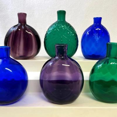 Handblown Bud Vases, Metropolitan Museum Of Art, 6pcs