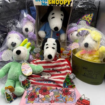 Peanuts Snoopy Joe Cool Plush Backpacks Glasses Swimsuit
