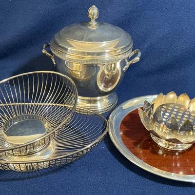 Mid Century Silverplate Homegoods, 5 Pcs