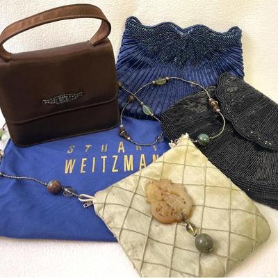 Vintage 90s Evening Bags, Stuart Weitzman, 4pcs
