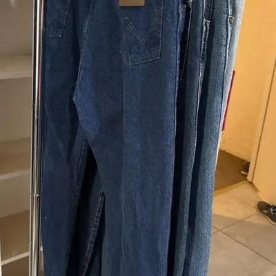 4 Dark Denim Wrangler Jeans - Men’s, 36x34, Hangers Not Included