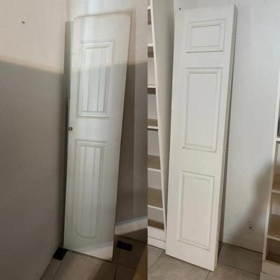 Bi-Fold Interior Doors (2) - White, Wooden