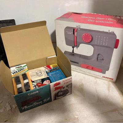 Janome Graceful Gray Sewing Machine + Supplies - In Original Packaging