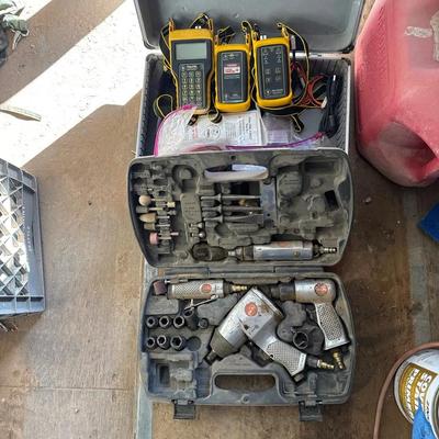 FiberOwl Optical 4 Bolt Test Kit And Devilbiss Air Power Company Tool Kit