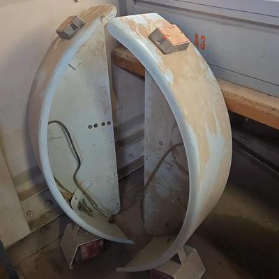 Vintage Motorcycle Fenders - Matched Pair