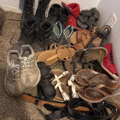 Women’s Shoes - Size 8.5/9 - Boots, Sneakers, Sandals, Brink’s Belt