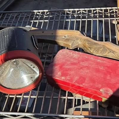 Hunting Essentials - Outers Gunslick 16 Gauge Shotgun Cleaning Kit, Compound Bow, Bushnell Binocular