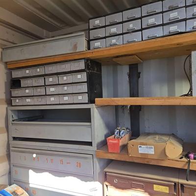 Vintage Equipto Industrial Steel Storage Cabinets & Metal Drawers