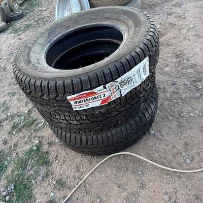 3 Firestone Winter Force 2 Tires - 205/70R15 96S
