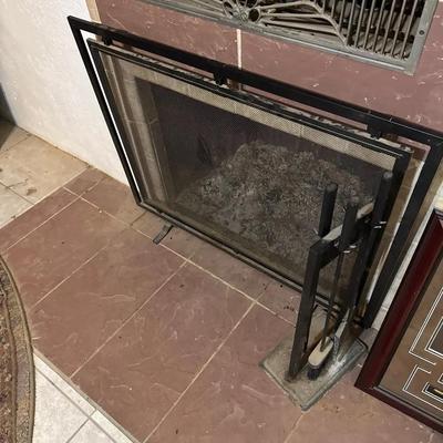 Fireplace Tools And Screen