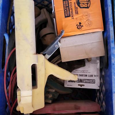 Tools & Supplies - Butt Welding Clamps, Gas Regulator, Double Caulk Gun