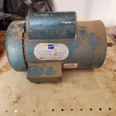 Doerr Electric AC Motor - 1-1/2 HP, 115/230V, Blue