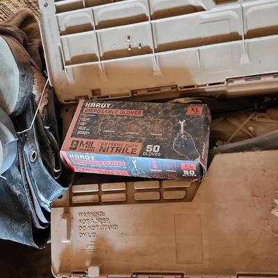 Tarps & Zip Ties, Tape, Gloves - Large Amount of Outdoor Tools