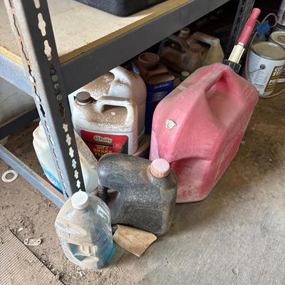 Garage Essentials - Gas Can, Brake Fluid, Degreaser, Multi Purpose Cleaner