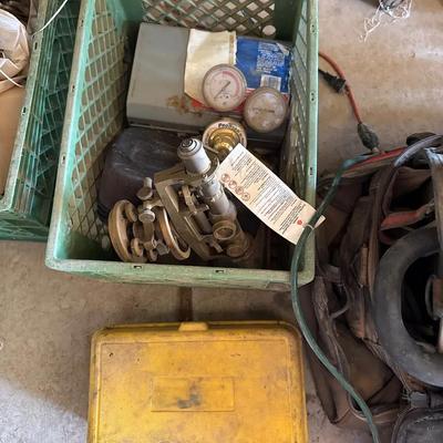 Propane Torch, ProStar Gauge, Bin Of Items