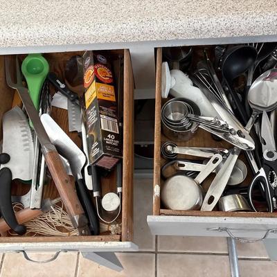 Kitchen Utensils - All Clad Measuring Cups + Spoons, Grill Tools, Serving Spoons