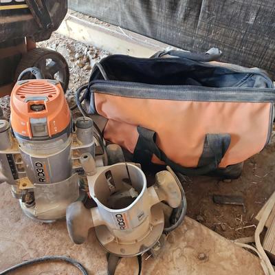 Ridgid HD Router With Accessories In Bag