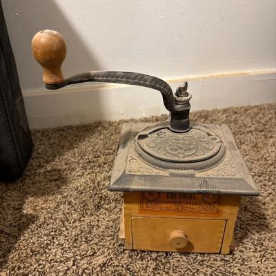 Vintage Colonial Coffee Mill