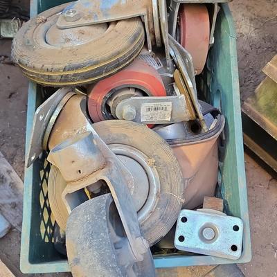 Heavy-Duty Industrial Casters and Wheels - Crate of Different Sizes