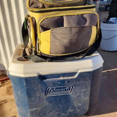 2 Lunch Ready Coolers - Coleman Hard Top Cooler & Travelwell Soft Cooler