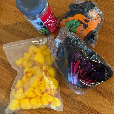 Ez Max Cooling Towel, Mini Rubber Ducks + Butterfly & Skull Masks/Gaiters