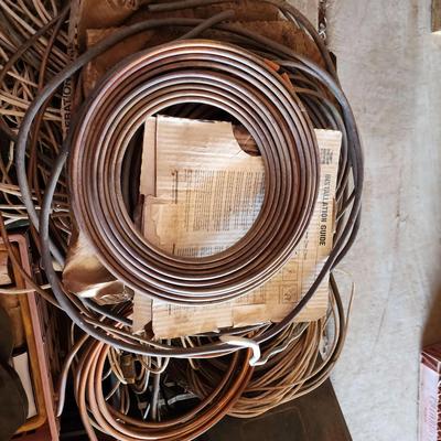 Electrical Wire & Copper Coil, Large Crate Full