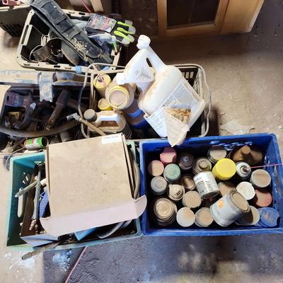 Mystery Paints, Chemicals, Leather Palm Gloves, Straps, Sprayers