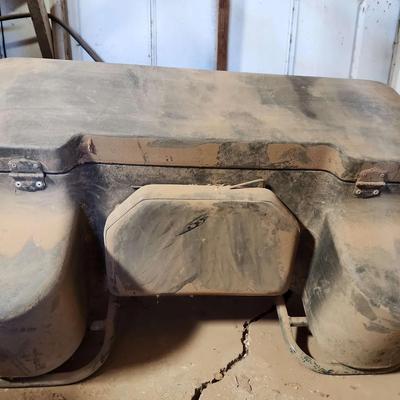 Tamarack Quad Trunk UTV Storage Box - Black, 34" W X 21" Approx, Has Back Cushion 