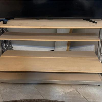 Metal TV Stand / Shelving Unit - Adjustable Shelves