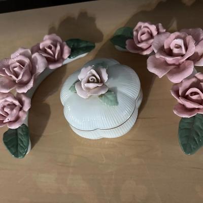 Porcelain Rose Collectibles - Melodies Musical Trinket Box 