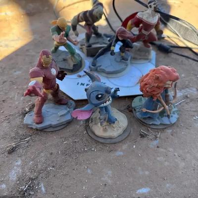 Disney Infinity Figures - Stitch, Mirada, Ironman, Marvel