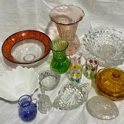 Vintage Glass Lot incl Fenton & Fostoria