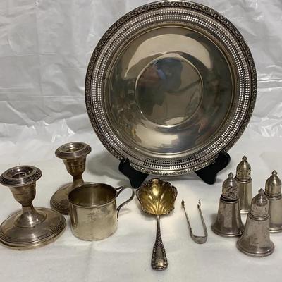 Sterling Silver Lot w/Tray: ~70 Grams Total