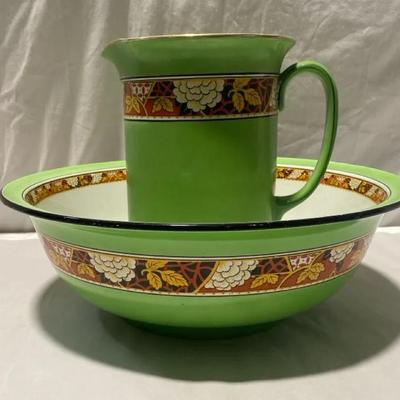 Grimwades Winston Ware Art Nouveau Pitcher & Basin