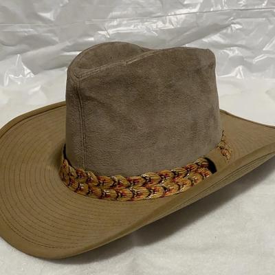 Resistol Western Ranchman Suede Cowboy Hat Sz7-1/8