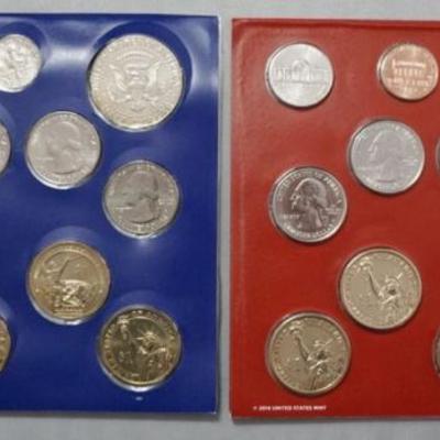 Sale Photo Thumbnail #157: 1157	2 - 2015 US MINT UNCIRCULATED COIN SET D & P
