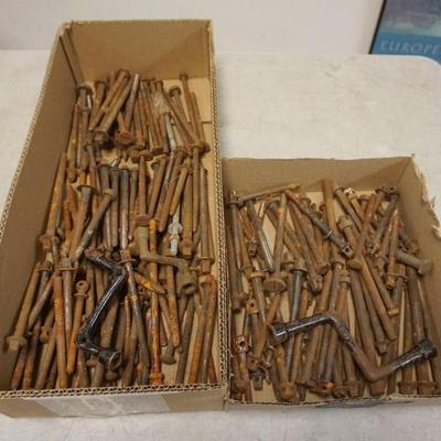 Sale Photo Thumbnail #195: 1195	ANTIQUE BED BOLTS
