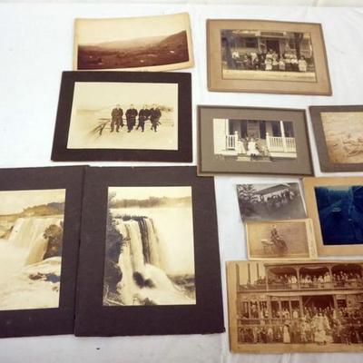 Sale Photo Thumbnail #19: 1019	GROUP OF ANTIQUE PHOTOS INCLUDING NIAGRA FALLS, LARGEST APPROXIMATELY 10  IN X 8 IN 
