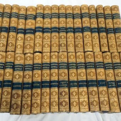 Sale Photo Thumbnail #13: 1013	JAMES FENIMORE COOPER, 32 VOLUMES, 1873, INCLUDING DEER SLAYER, SPY, REDSKINS, ETC. 
