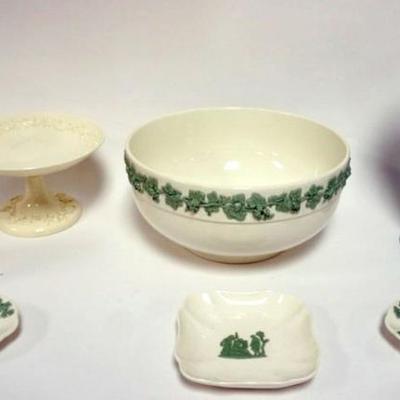 Sale Photo Thumbnail #67: 1067	GROUP OF ASSORTED WEDGWOOD QUEENSWARE, LARGEST PIECE APPROXIMATELY 9 IN H
